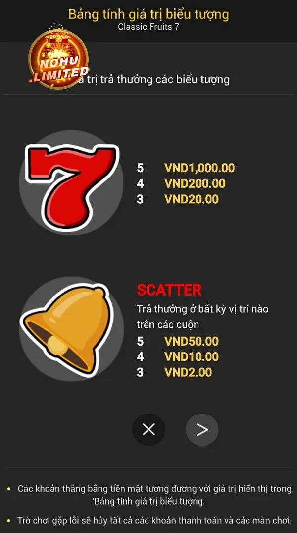 Kinh nghiệm chơi Trái Cây Cổ Điển 7 Nohu dễ thắng lớn nhất